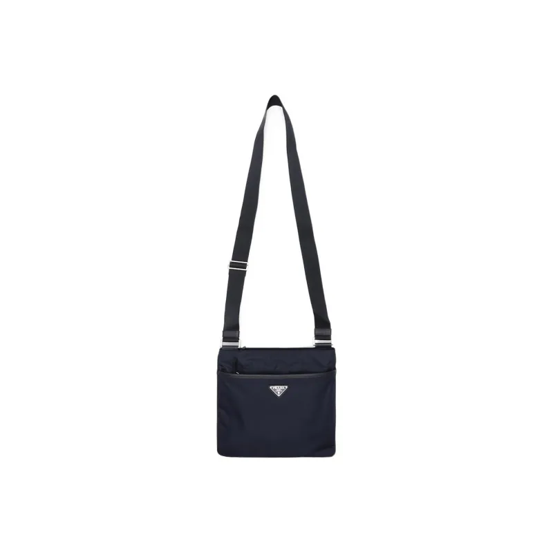 PRADA Nylon Shoulder Bag Crossbody Bag Men's Marine Blue-0