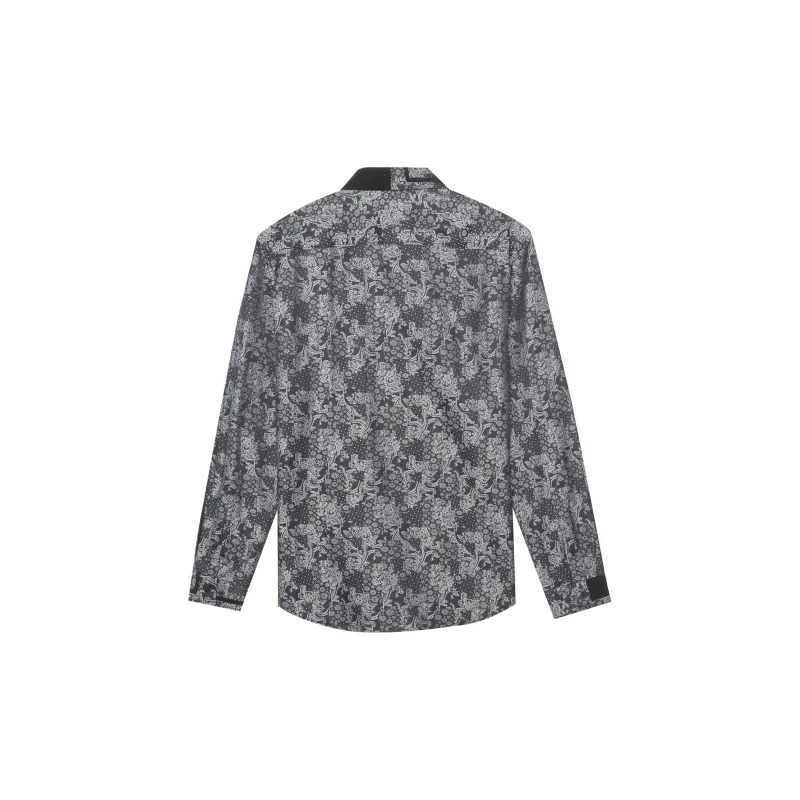 ANDREW MACKENZIE Shirts Men Black Gray-1