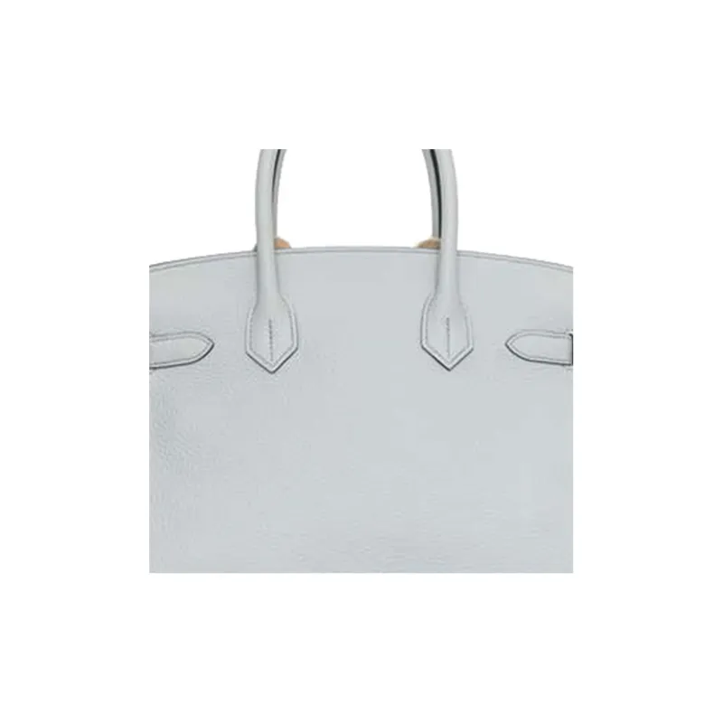 HERMES Birkin Taurillon Clemence Bullock Leather Birkin Bag Handbags Regular Women's 08 Pale Blue Holy Grail Blue-3