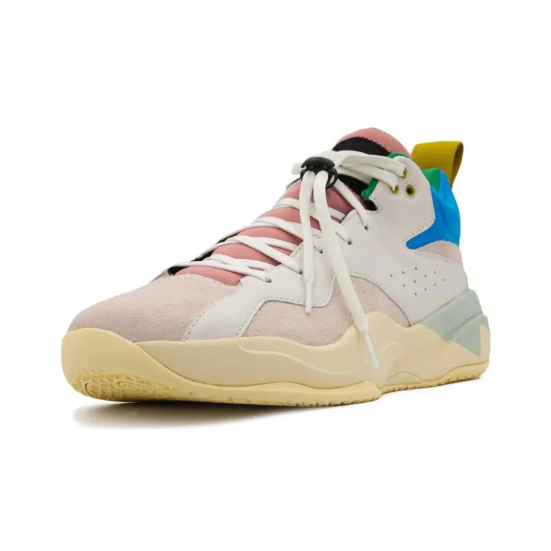 BRANDBLACK Cushioning Low-Top Casual Shoes Men's White Blue Pink-1