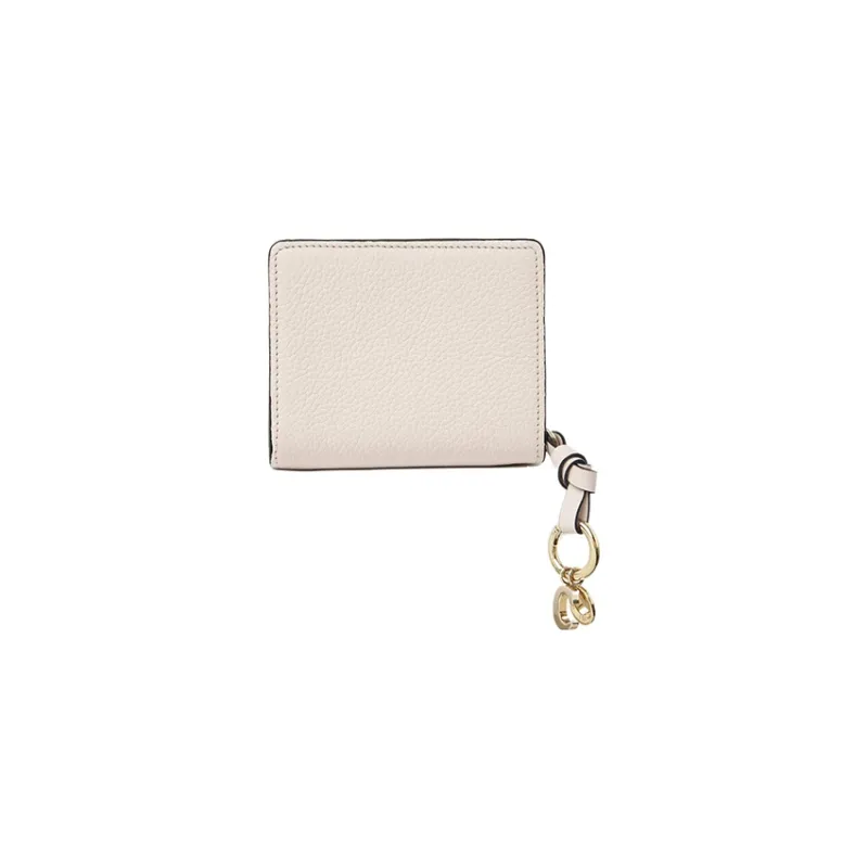 Chloe Alphabet Grained Calfskin Wallet Women's Light Pink-1