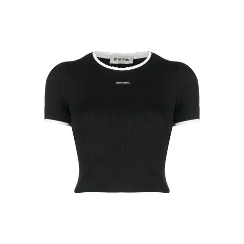 MIU MIU T-Shirts Women's Black