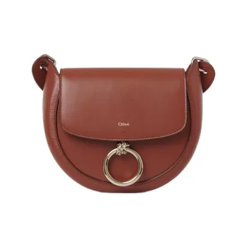 Chloe Calfskin Shoulder Bag Crossbody Bag Small Size Women's Autumn Leaves Red