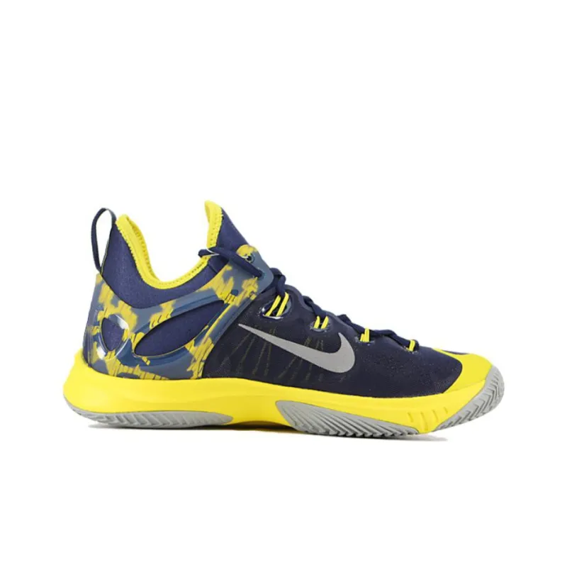 Nike Hyperrev All Star 2015 Cushioning Anti Slip And Wear Resistant Low Top Basketball Shoes Men's Blue Yellow-1