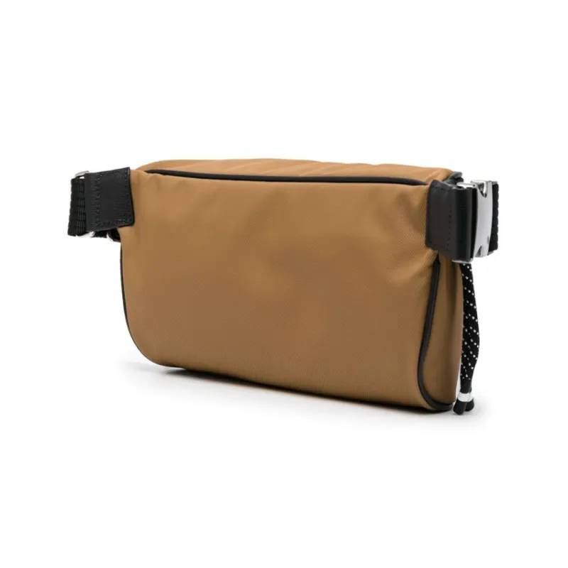 LONGCHAMP Le Pliage Energy Large Cow Leather Trim Shoulder Bag Crossbody Bag Fanny Pack Men's Brown-1