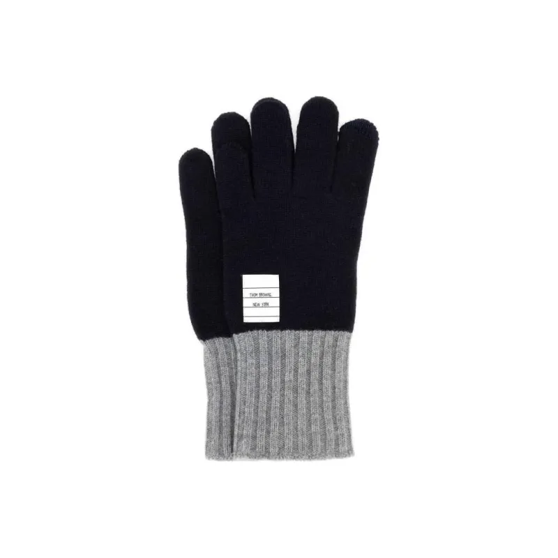 THOM BROWNE Rwb Stripe Knitted Gloves-0