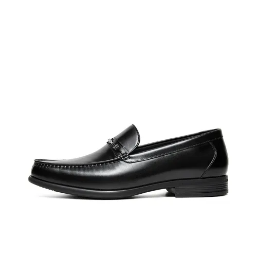 HANG TEN Dress Shoes Men Low-Top Black