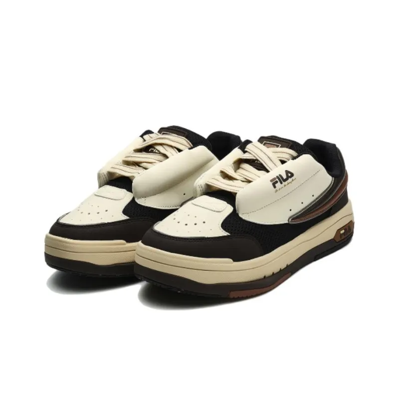 FILA Mix Low Skate Shoes 'Cream White Black'-2
