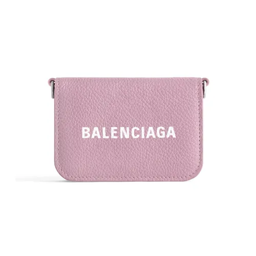 Balenciaga Calfskin Wallet Mini Women's Pink