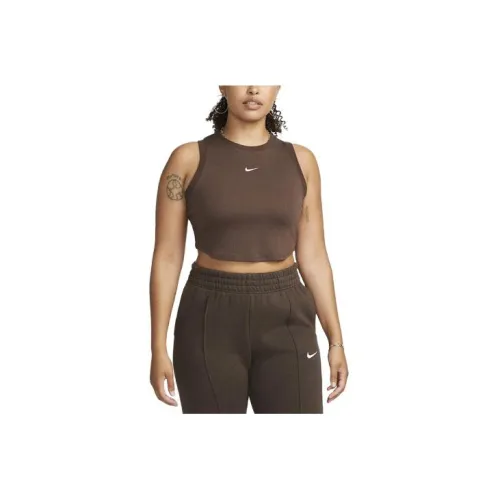 Nike Tank Tops Women's Brown