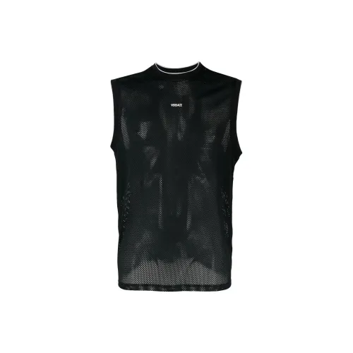 VERSACE Tank Tops Men Black