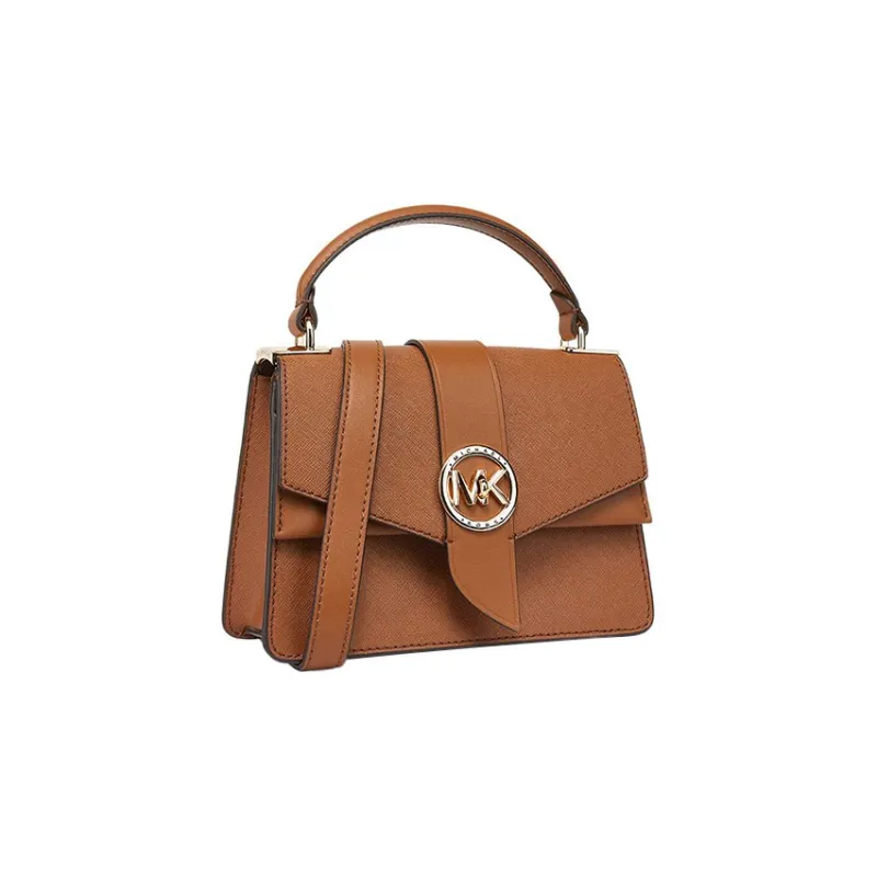 MICHAEL KORS Cow Leather Square Bag Handbag, Shoulder Bag Regular Women's Brown-1