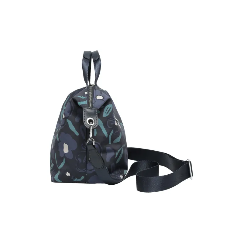 LEFF Fabric Shoulder Bag, Crossbody Bag, Handbag Medium Size Women's Artistic Floral/Blue Floral-6