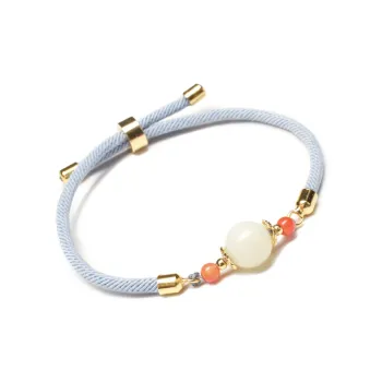 Pan Homestead Hetian Jade Bracelets Women's Pale Greenish-White Jade