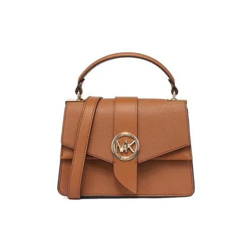 MICHAEL KORS Cow Leather Square Bag Handbag, Shoulder Bag Regular Women's Brown