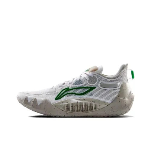 LiNing JB1 Jimmy Butler 1 Black Eight Abrasion Resistant Rebound Low Top Basketball Shoes Men's White Green