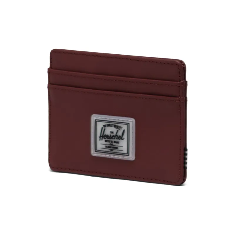 Herschel Recycled Material Wallet Regular Unisex Dark Red Color-2