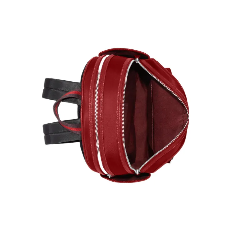 COACH Recycled Nylon With Leather Backpack Tubas Women's Red-2