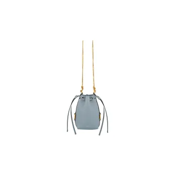 Chloe Marcie Grained Calfskin Shoulder Bag Crossbody Bag Extra Mini Women's Haze Blue