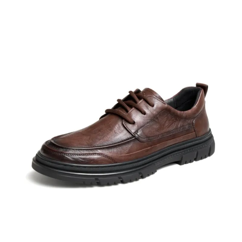 CAMEL Dress Shoes Men Low Top Black, Brown-1