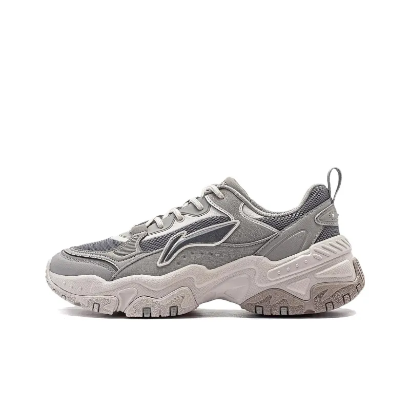 LiNing Brown Sugar Low-Top Casual Shoes Men's Gray-0
