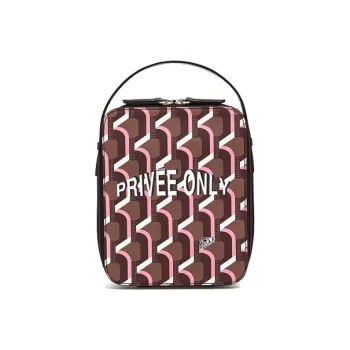ROSA.K Cow Leather Patchwork PVC Golf Bag Equipment Bag Handheld Toiletry Bag Storage Bag Makeup Bag Unisex Multicolor