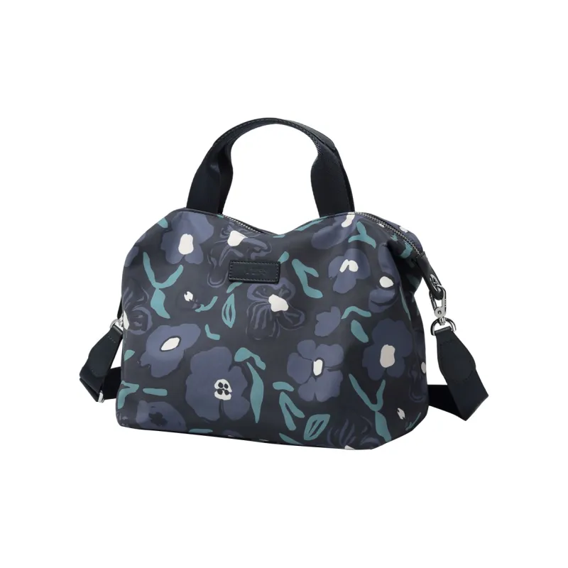 LEFF Fabric Shoulder Bag, Crossbody Bag, Handbag Medium Size Women's Artistic Floral/Blue Floral-7