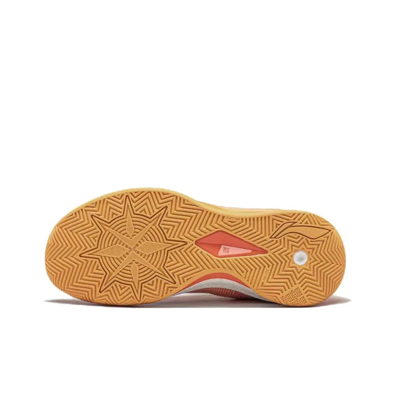 LiNing Liren 3 V2 Evening Glow Lightweight Rebound Low Top Basketball Shoes Men's Orange-2