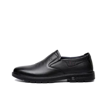 Spider King Casual Leather Shoes Men's Black