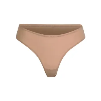 SKIMS FITS EVERYBODY THONG Underpants Women's 1 Pack Sienna/Yellow Earth