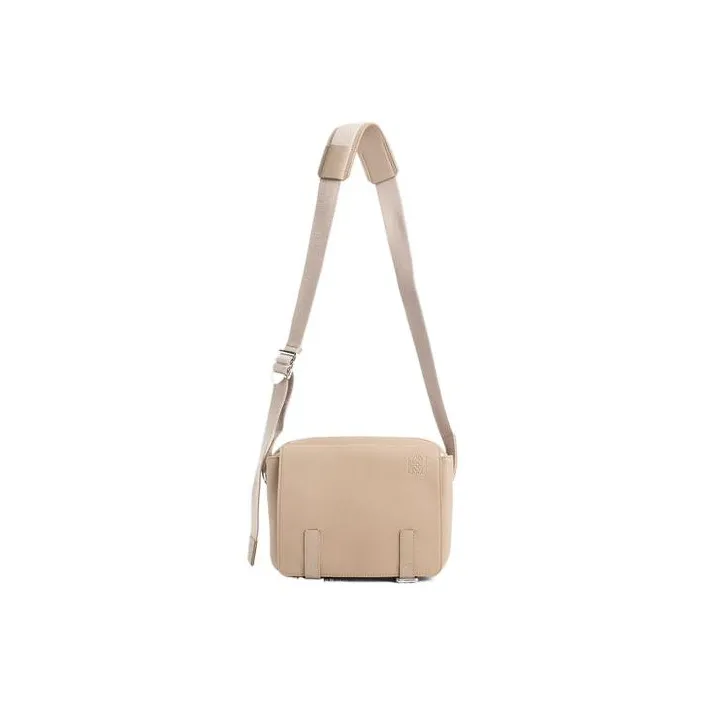 LOEWE Soft Grain Cow Leather Messenger Bag, Shoulder Bag, Crossbody Bag Extra Small Men's Sand-3