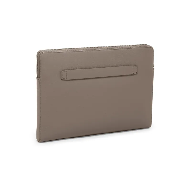 TUMI Leather Storage Bags Laptop Bags Regular Unisex Taupe-1