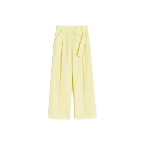 H&M Suit Trousers Women's Light Yellow