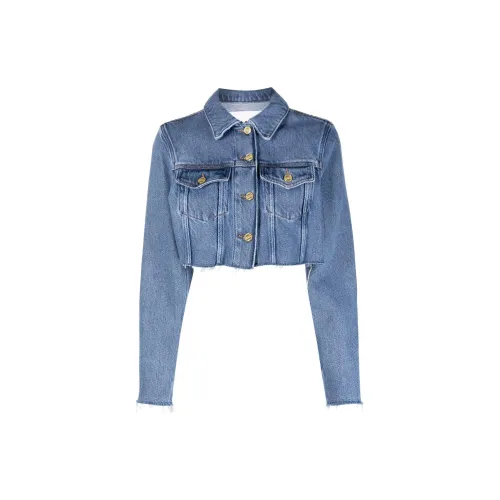 GANNI Denim Jackets Women's Blue