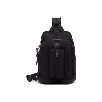 TUMI Nylon Crossbody Bag Backpack Men's Black