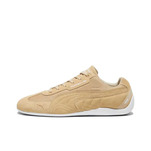 PUMA Porsche Legacy Speedcat Casual Shoes Unisex Low-Top Tea Brown/White