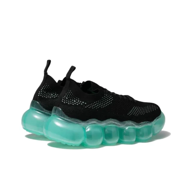 Grounds Jewelry Paint Low-Top Casual Shoes Unisex Black Green-2