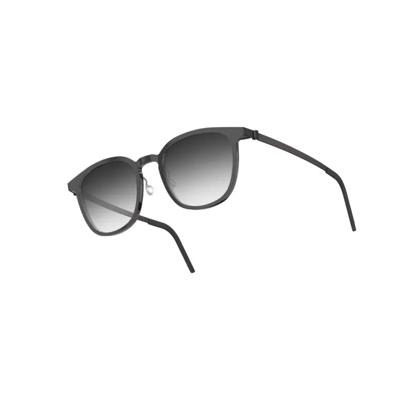 LINDBERG Irregular Shape Sunglasses Unisex Black-1