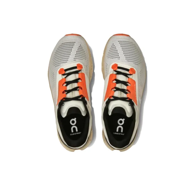 On CloudStratus 3 Undyed White Sand Orange Women's-3