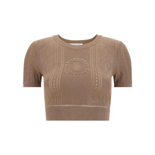 Marine Serre Sweaters Women's Brown