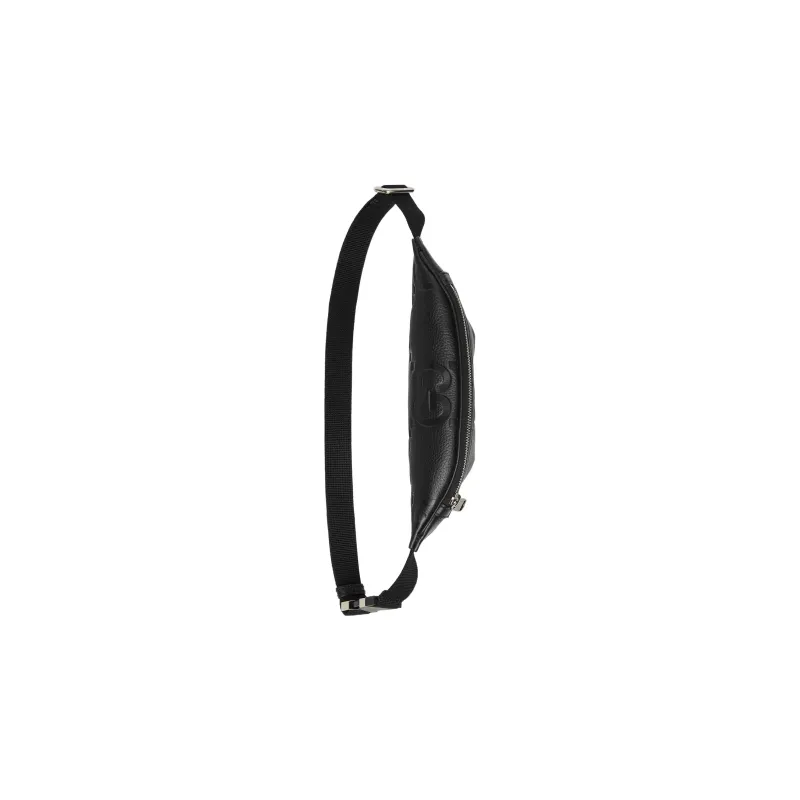 GUCCI Leather One Shoulder Crossbody Bag, Sling Bag, Fanny Pack Trumpets Men's Black-5