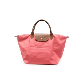 LONGCHAMP Le Pliage Polyamide Dumpling Bag Handbag Medium Size Women's Coral Pink