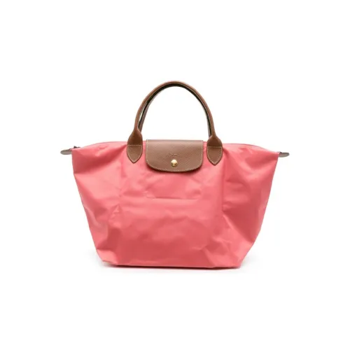 LONGCHAMP Le Pliage Polyamide Dumpling Bag Handbag Medium Size Women's Coral Pink
