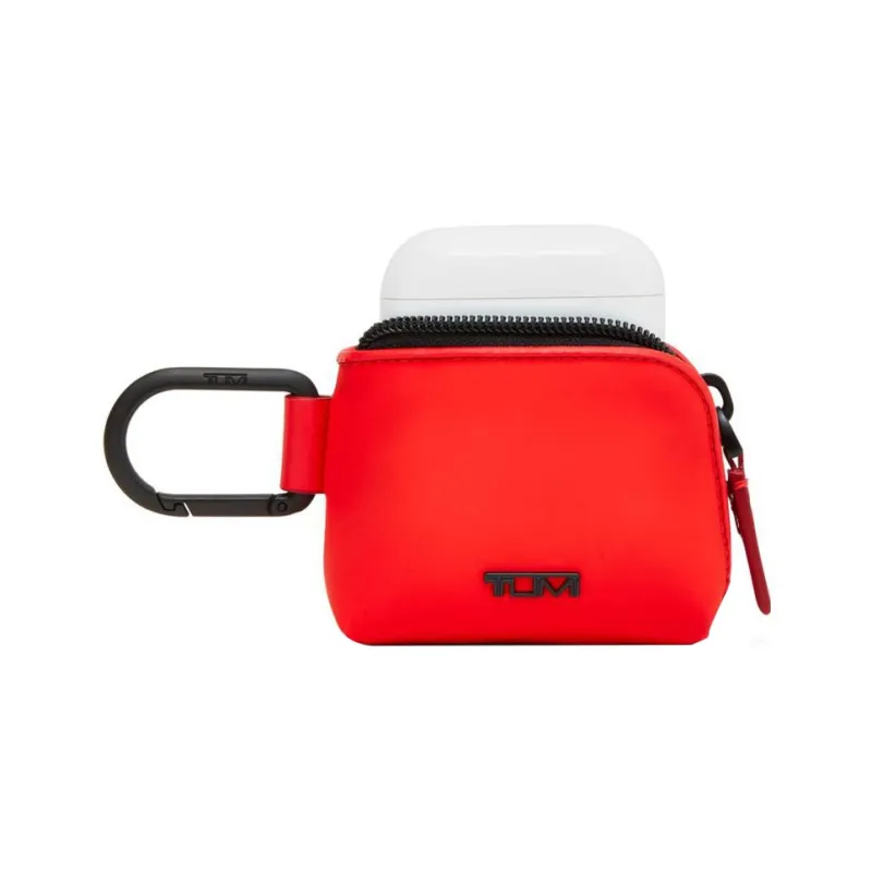 TUMI Nylon Storage Bag Coin Purse Bag Accessory Unisex Flame Red-2