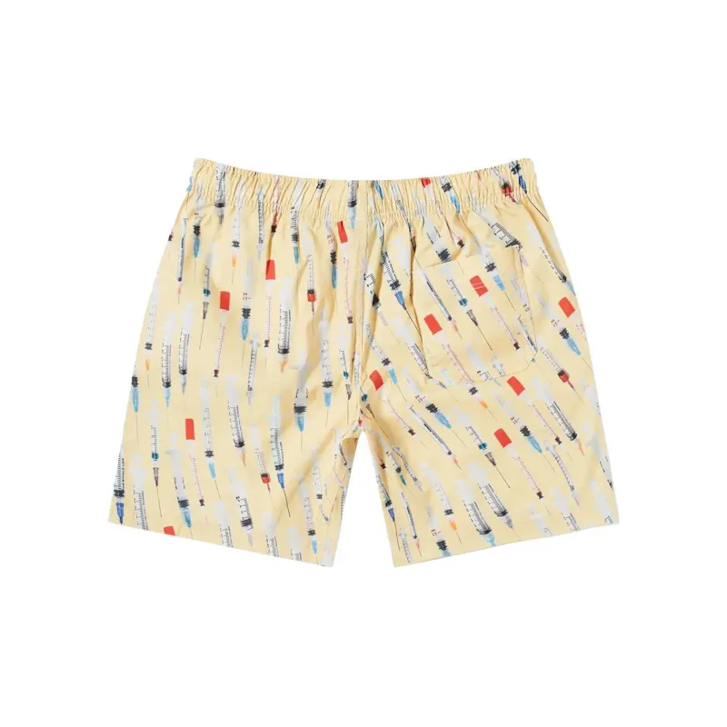 PLEASURES Casual Shorts Men Yellow-1