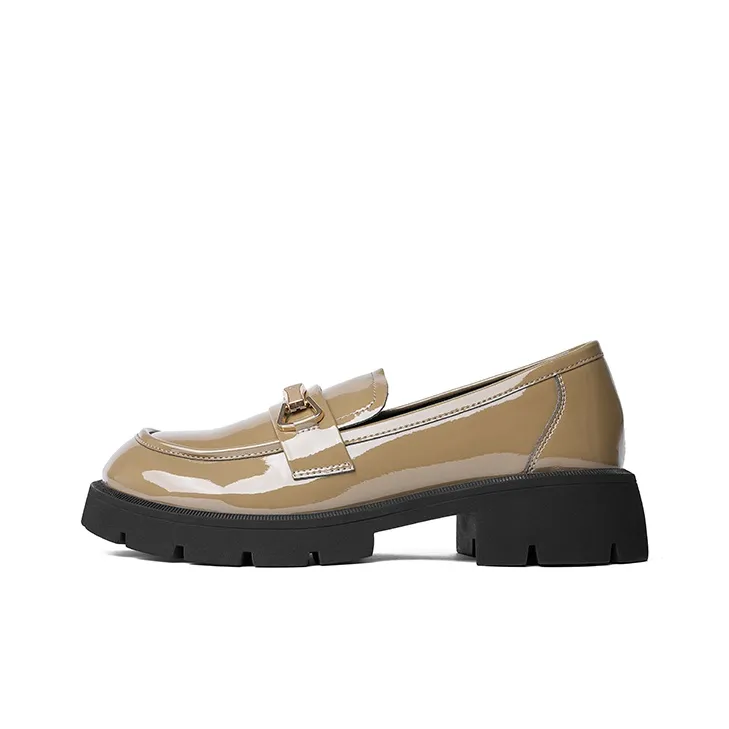 JOSINY Loafers Women's Low Top Black/Khaki-0