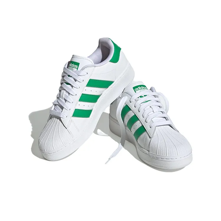 adidas originals Superstar XLG White Green-3