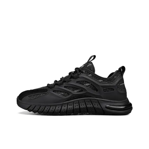 Jeep Running Shoes Men Low-Top Black