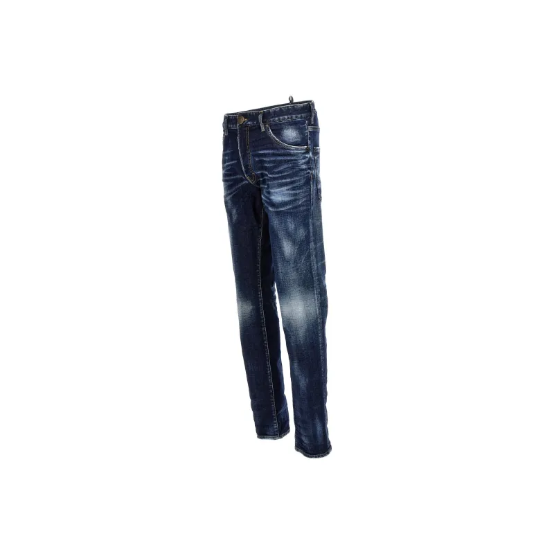 DSQUARED 2 Logo Patch Distressed Slim Fit Jeans-2