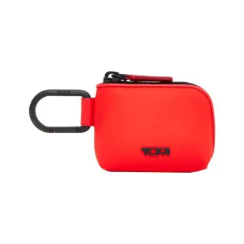 TUMI Nylon Storage Bag Coin Purse Bag Accessory Unisex Flame Red